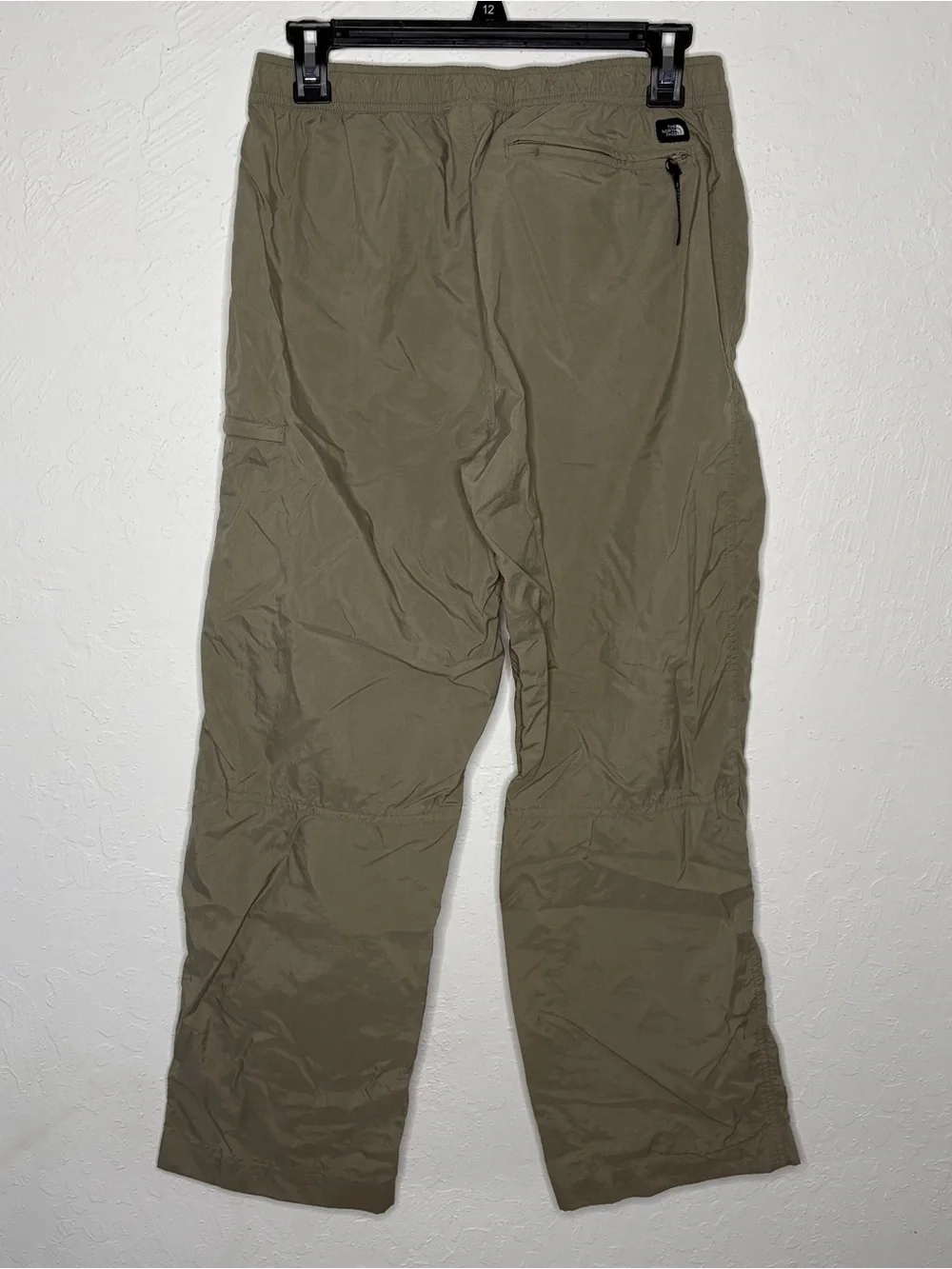 The North Face Mens Wide Leg Cargo Trousers Small W28 L28 Tan Nylon Hike Outdoor